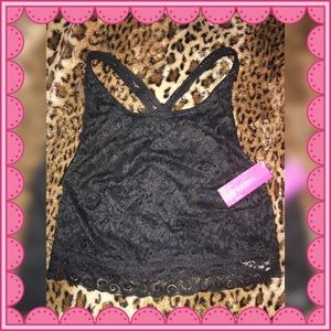Black lace bralette size XL